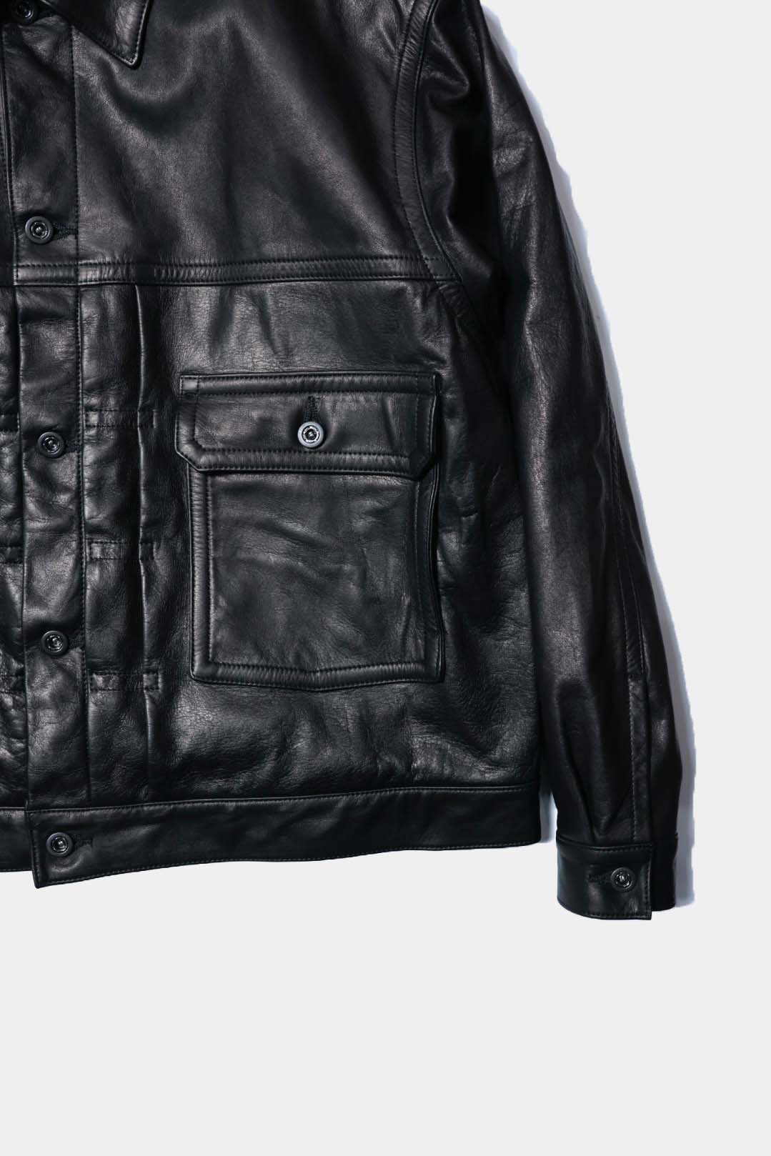 【A LEATHER】TRUCKER JACKET / Smooth Leather
