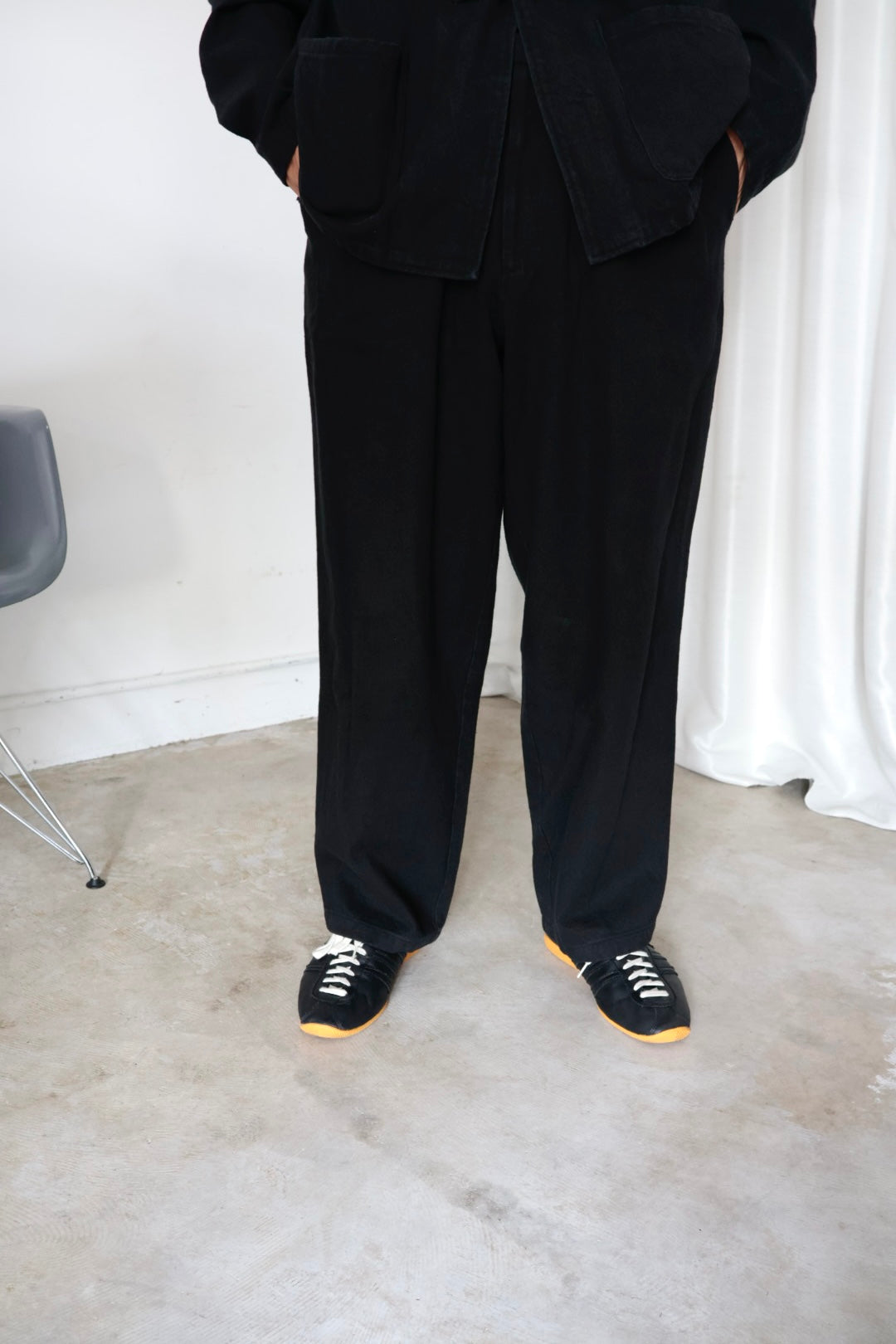 awasa / コットンリネンギャバジン オーバーパンツ