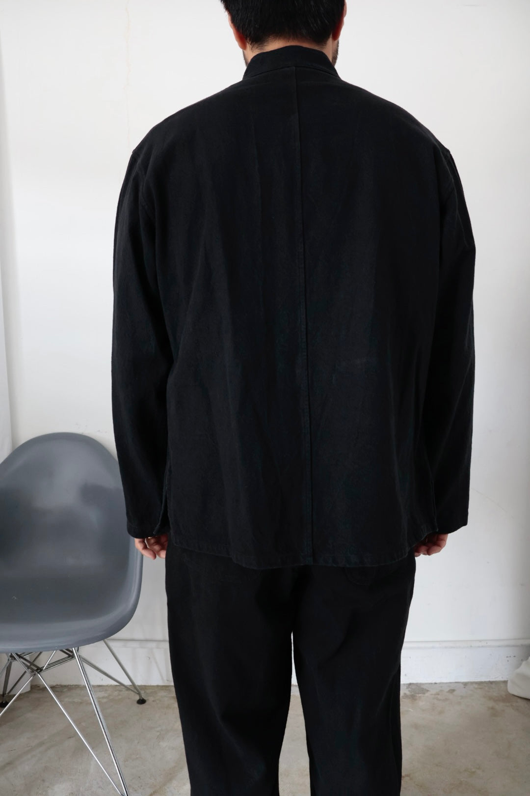 awasa / コットンリネンギャバジン チャイナジャケット