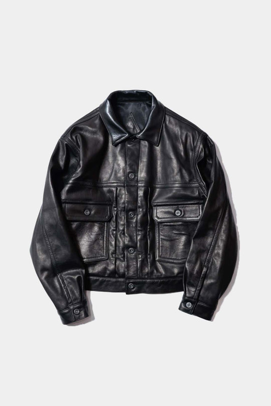 【A LEATHER】TRUCKER JACKET / Smooth Leather