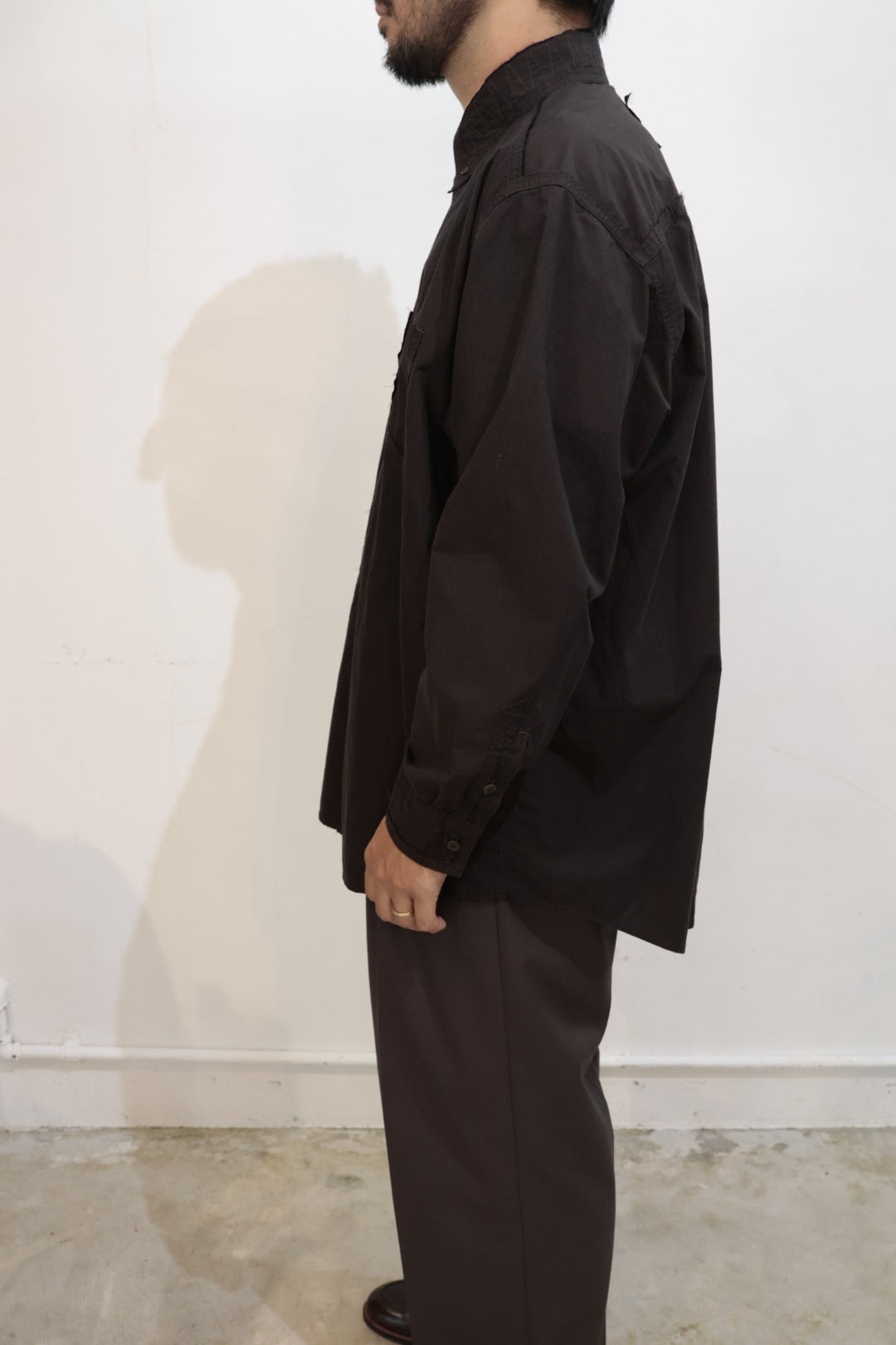 【i'm here:】" CUT OFF " SHIRT : / BROWN