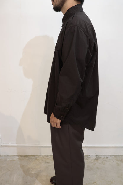 【i'm here:】" CUT OFF " SHIRT : / BROWN