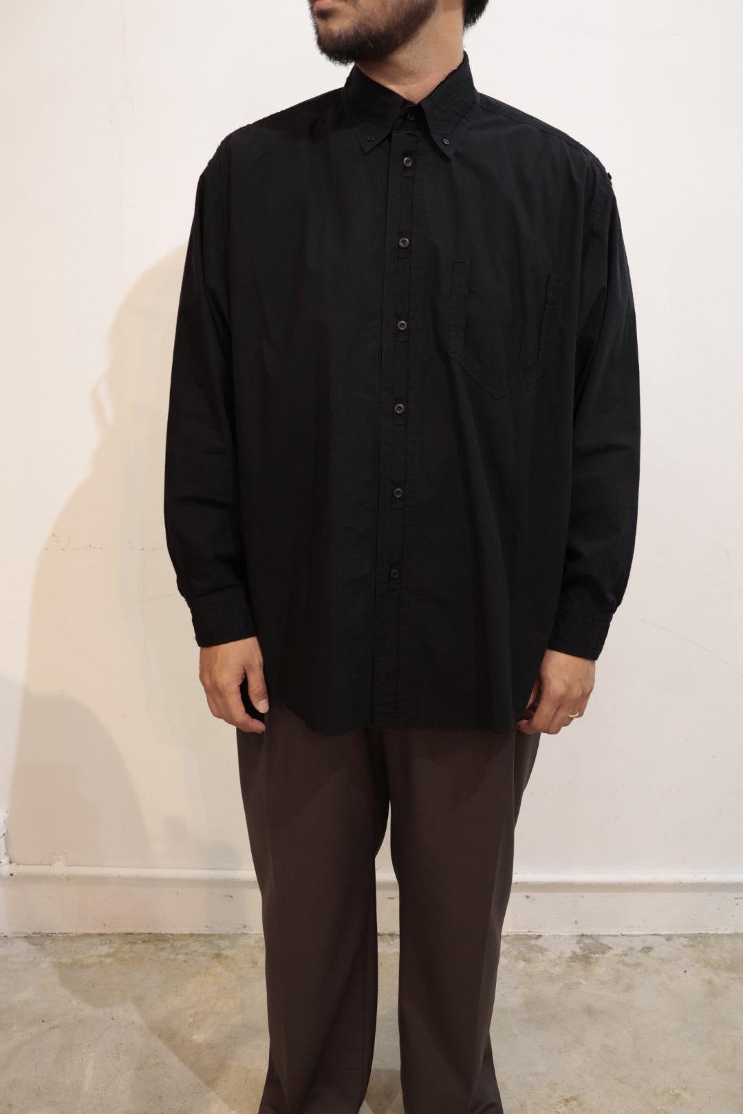 【i'm here:】" CUT OFF " SHIRT : / BLACK
