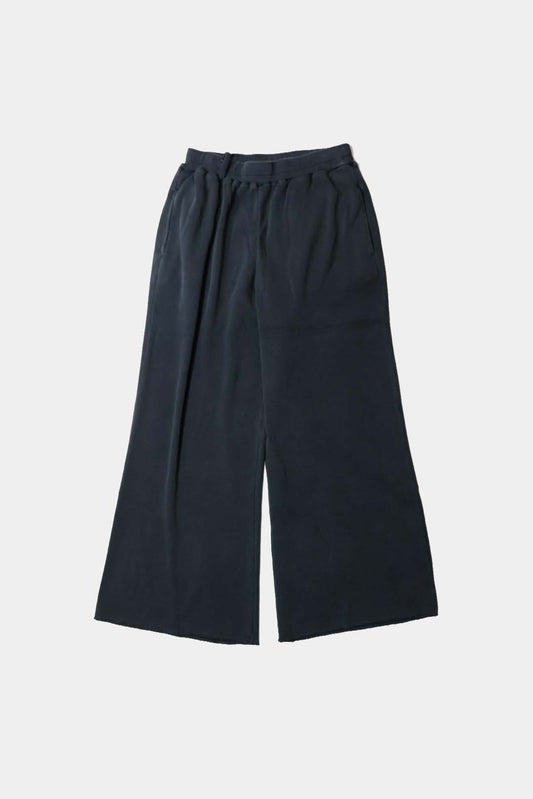 【KANEMASA PHIL. 】18G Waffle Pants / BLACK sulfur dye