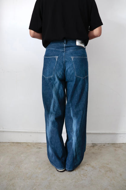【HANS】SUN FADE 5POCKET WIDE STRAIGHT PANTS