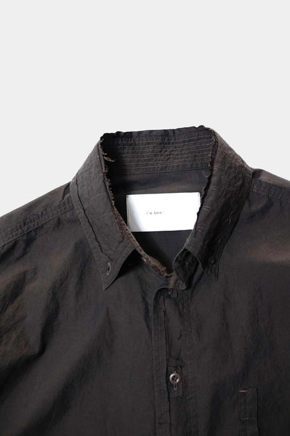 【i'm here:】" CUT OFF " SHIRT : / BROWN