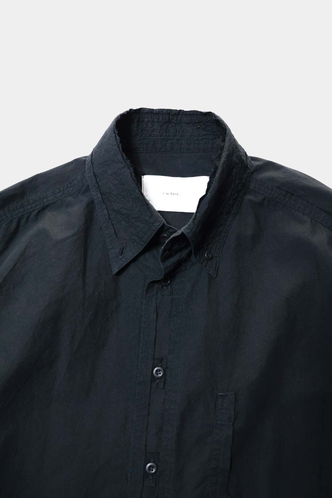 【i'm here:】" CUT OFF " SHIRT : / BLACK