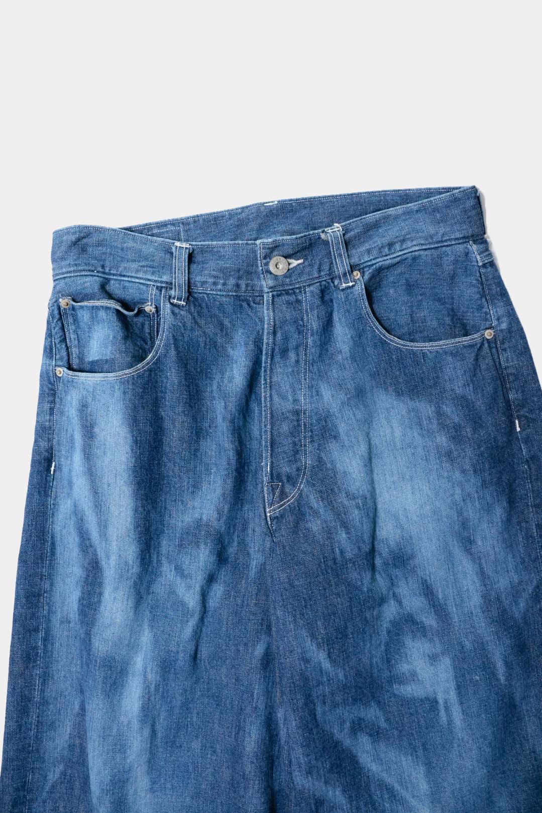 【HANS】SUN FADE 5POCKET WIDE STRAIGHT PANTS