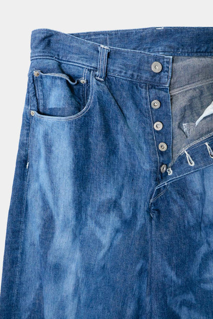 【HANS】SUN FADE 5POCKET WIDE STRAIGHT PANTS