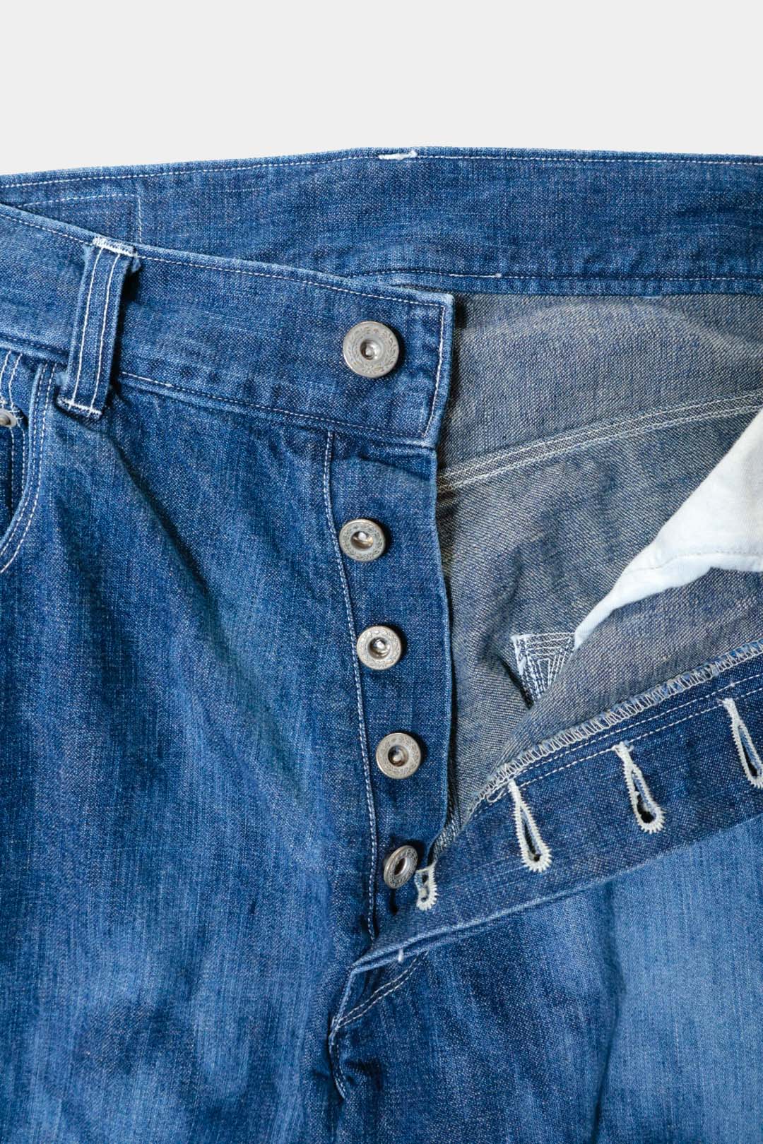 【HANS】SUN FADE 5POCKET WIDE STRAIGHT PANTS