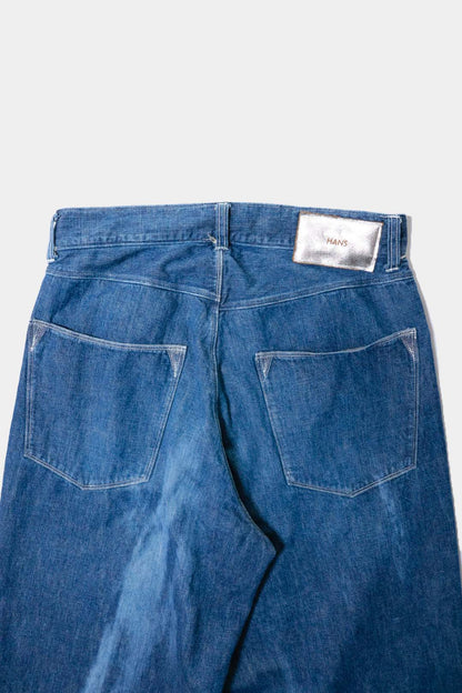 【HANS】SUN FADE 5POCKET WIDE STRAIGHT PANTS