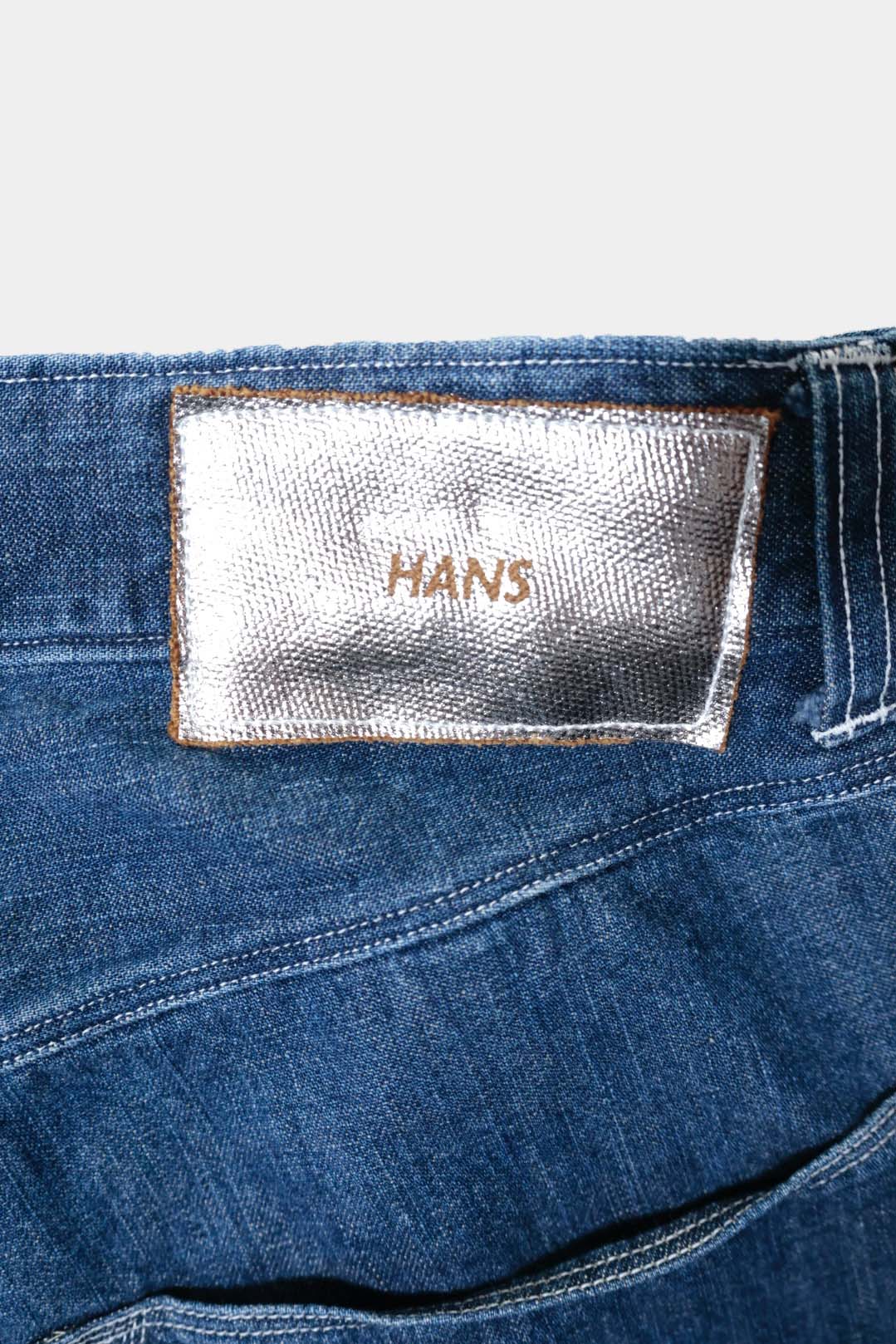 【HANS】SUN FADE 5POCKET WIDE STRAIGHT PANTS