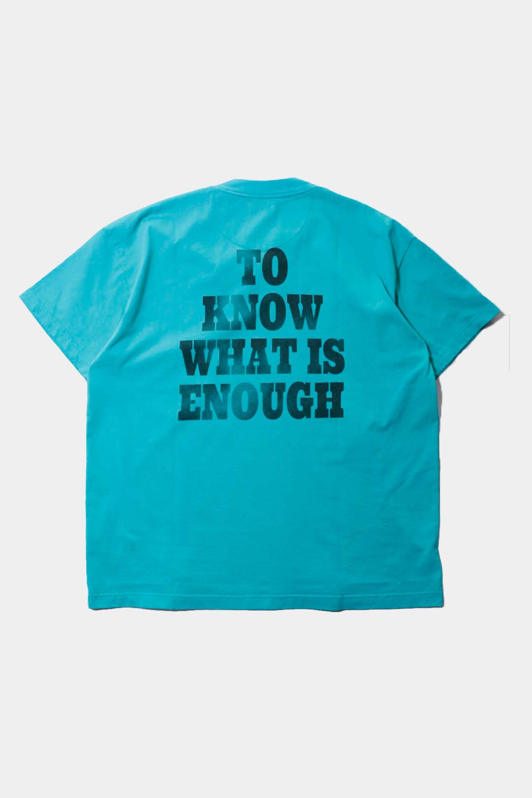 【HANS】FLOWER PRINT T-SHIRT / TURQUOISE