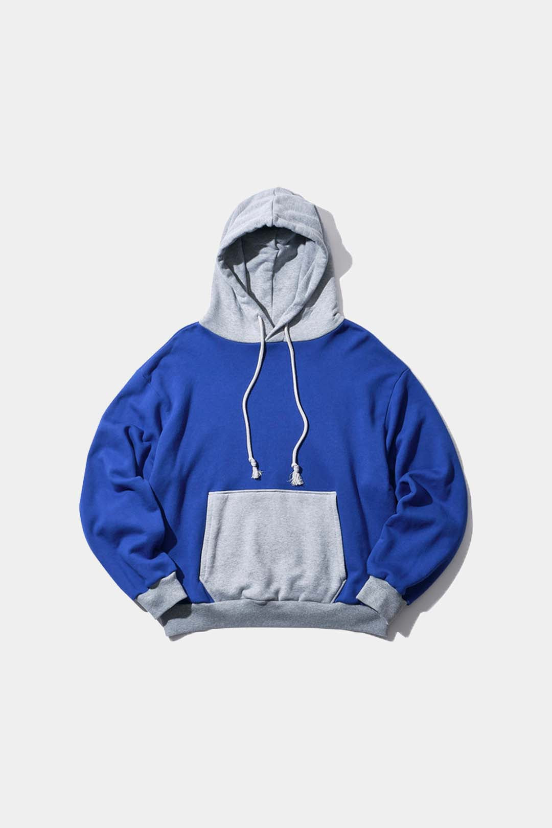 【KOOKY ZOO 】2TONE HOODIE / BLUE × GRAY