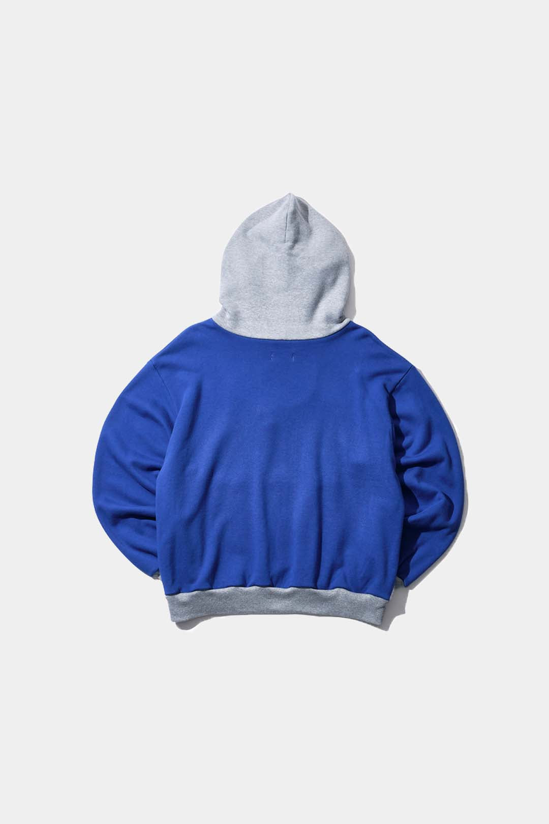 【KOOKY ZOO 】2TONE HOODIE / BLUE × GRAY