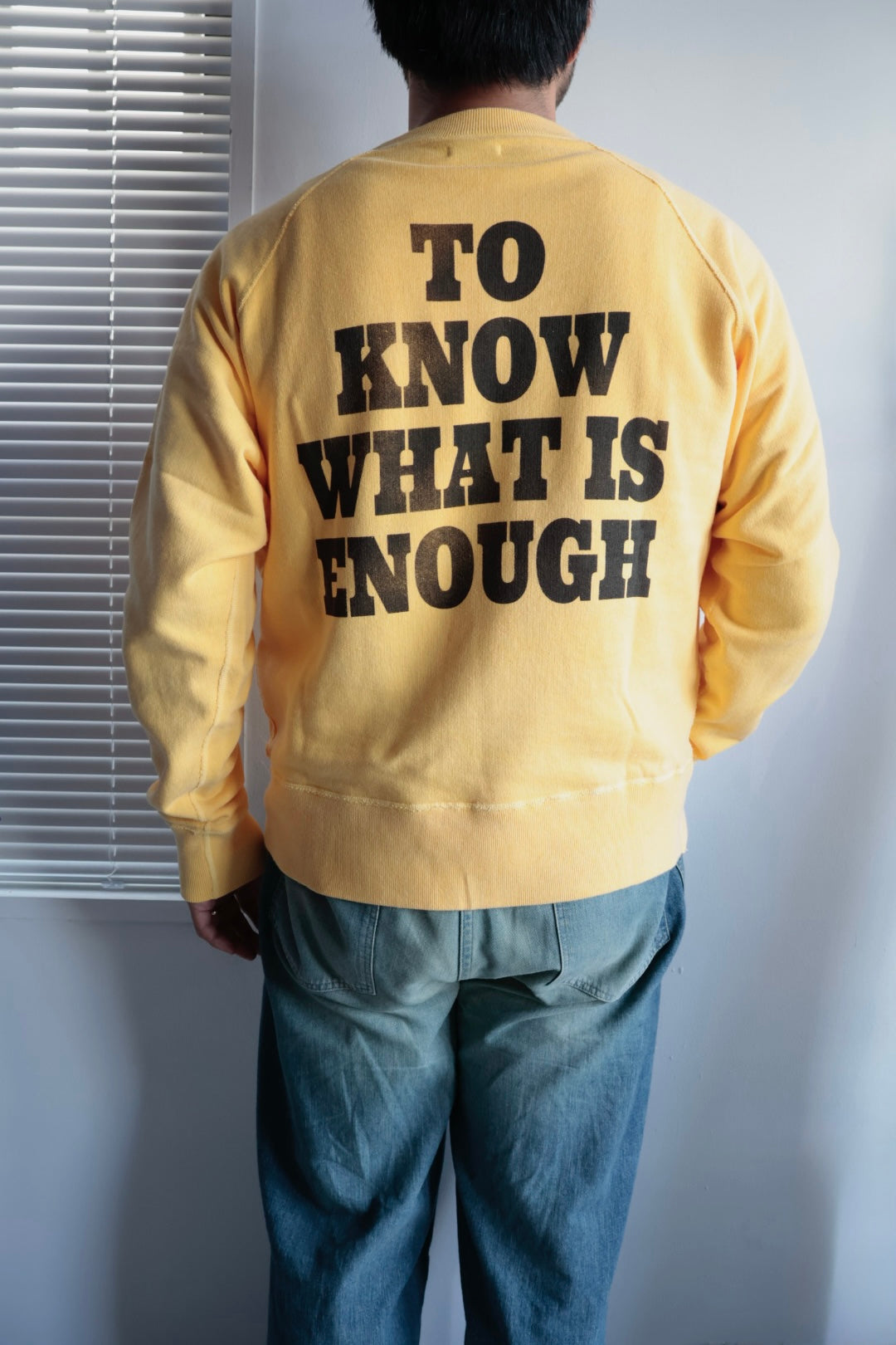 【HANS】FLOWER PRINT SWEAT / YELLOW