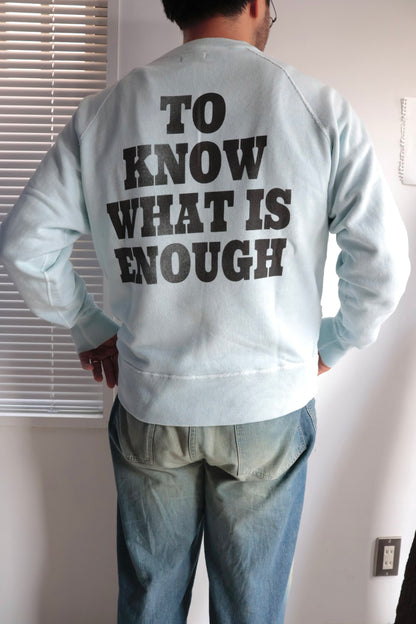 【HANS】FLOWER PRINT SWEAT / BLUE