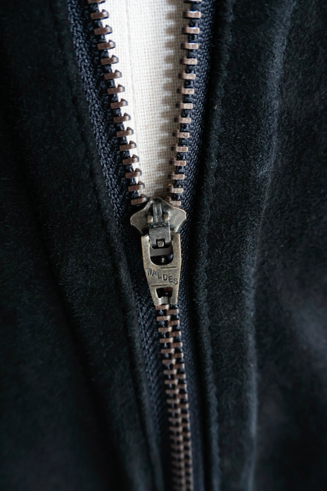 [barbell object] Leather jacket / black