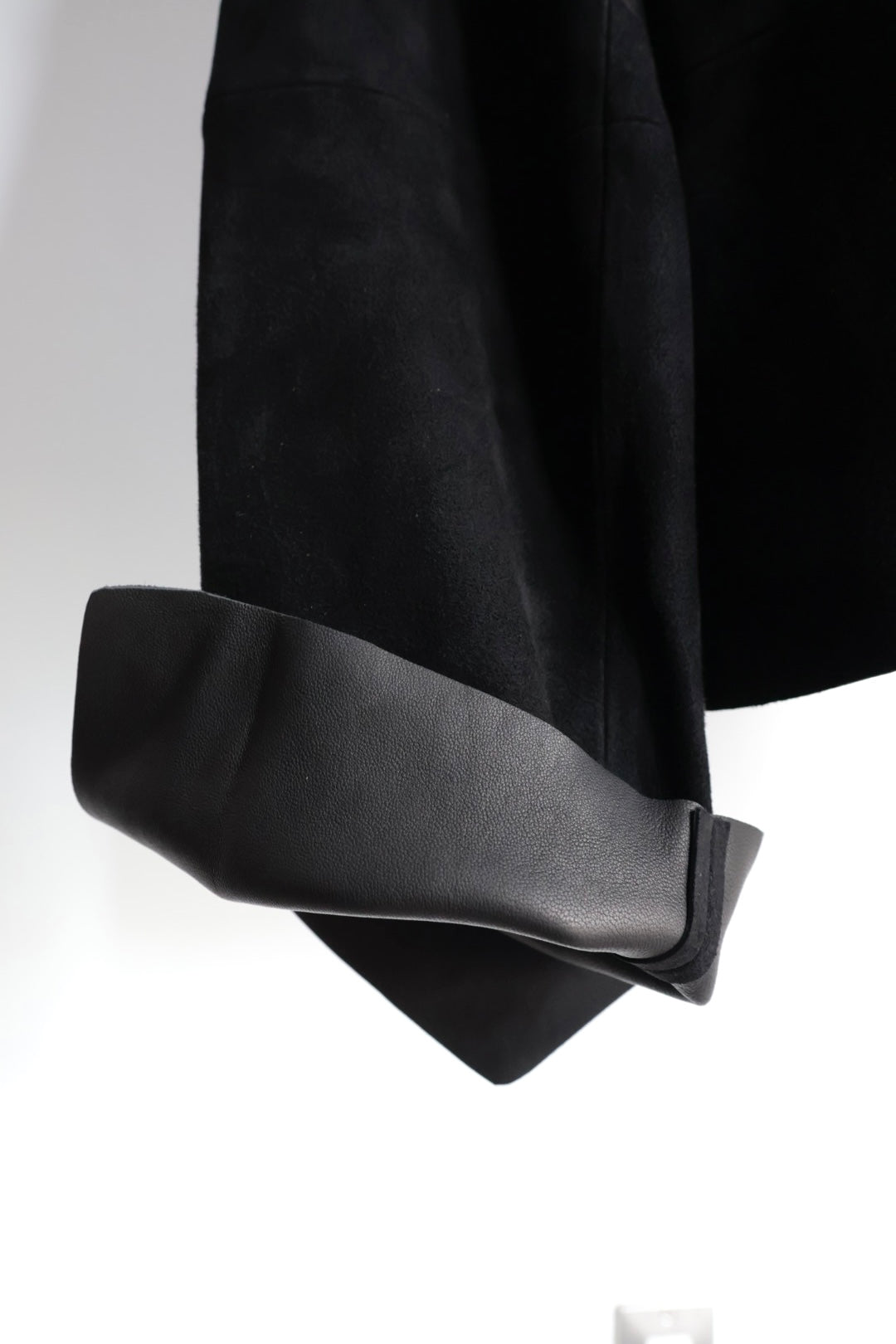 [barbell object] Leather jacket / black