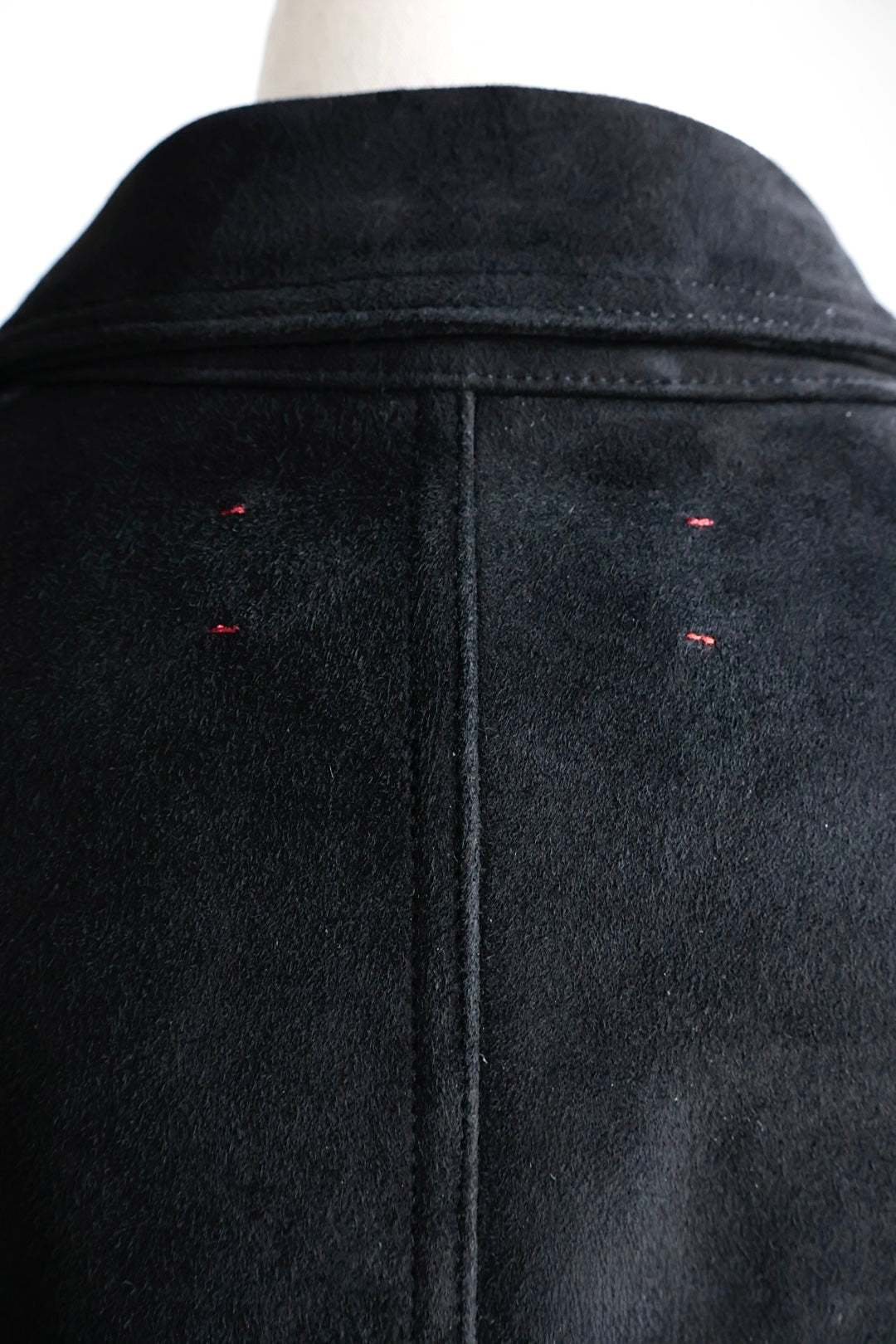 [barbell object] Leather jacket / black