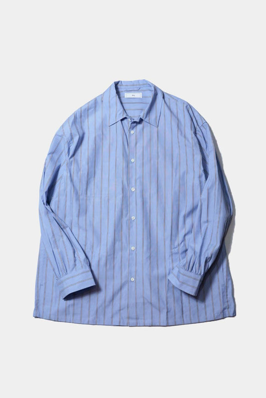 【Urig】STRIPE SIDE HIDE POCKET SHIRT LS