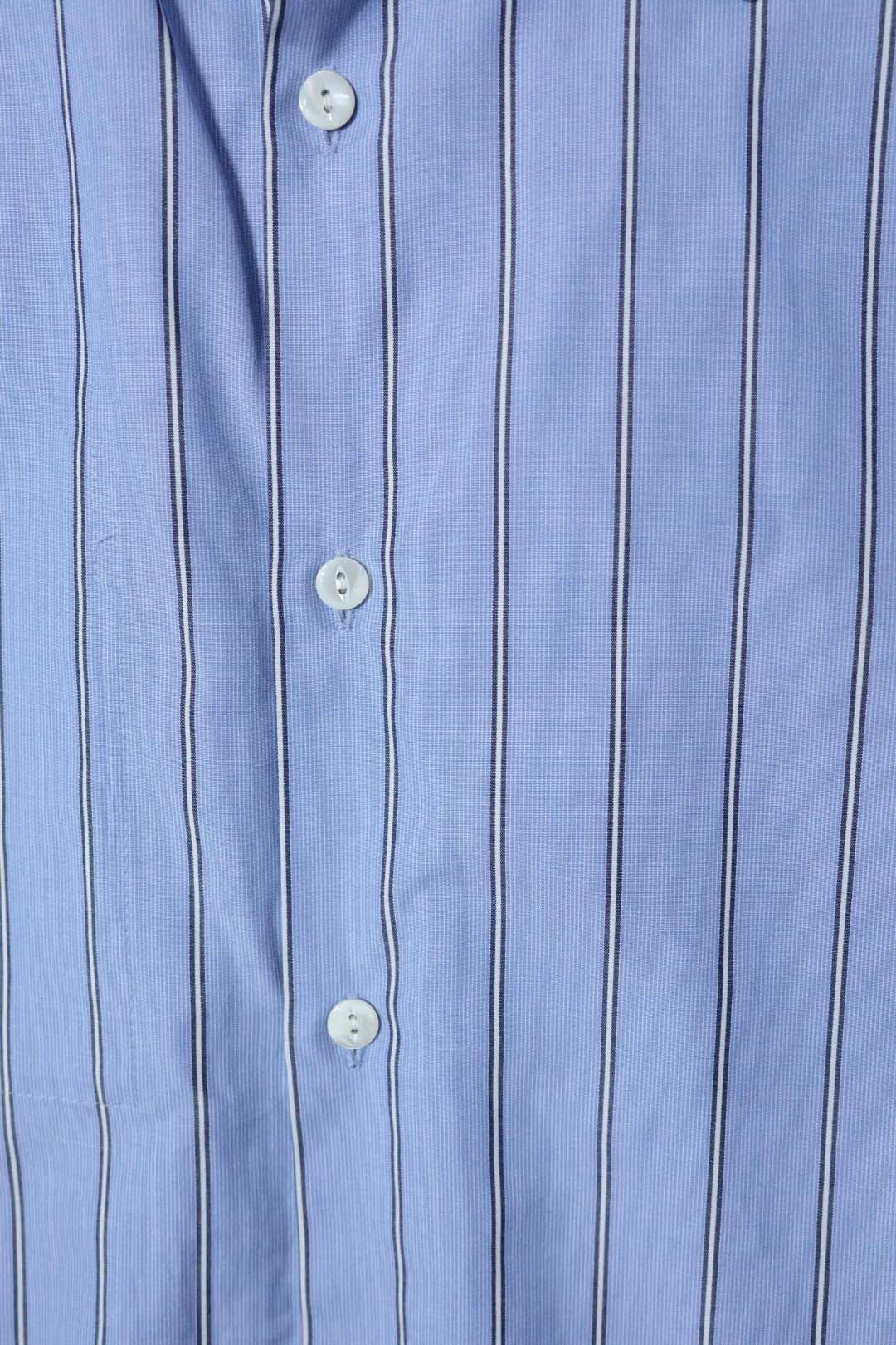 【Urig】STRIPE SIDE HIDE POCKET SHIRT LS