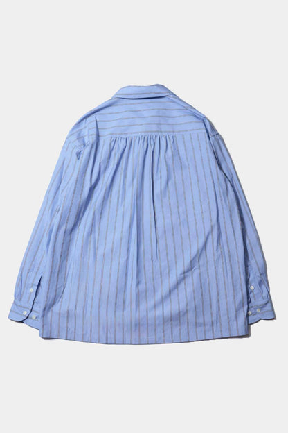 【Urig】STRIPE SIDE HIDE POCKET SHIRT LS