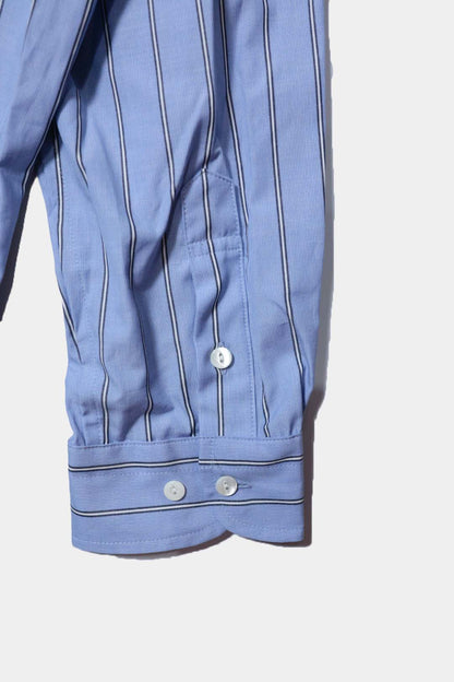 【Urig】STRIPE SIDE HIDE POCKET SHIRT LS