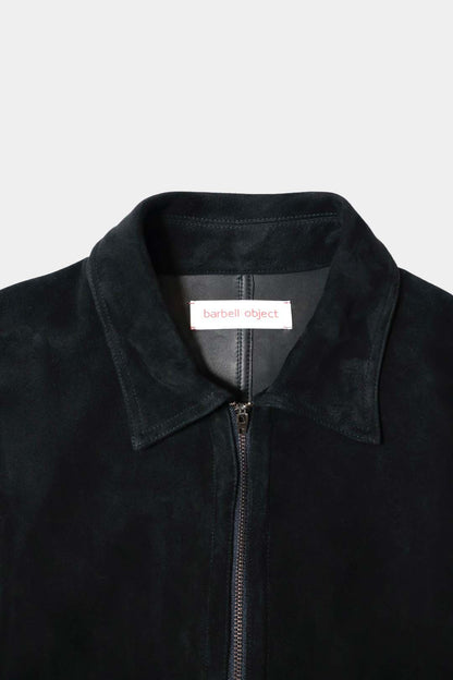 [barbell object] Leather jacket / black
