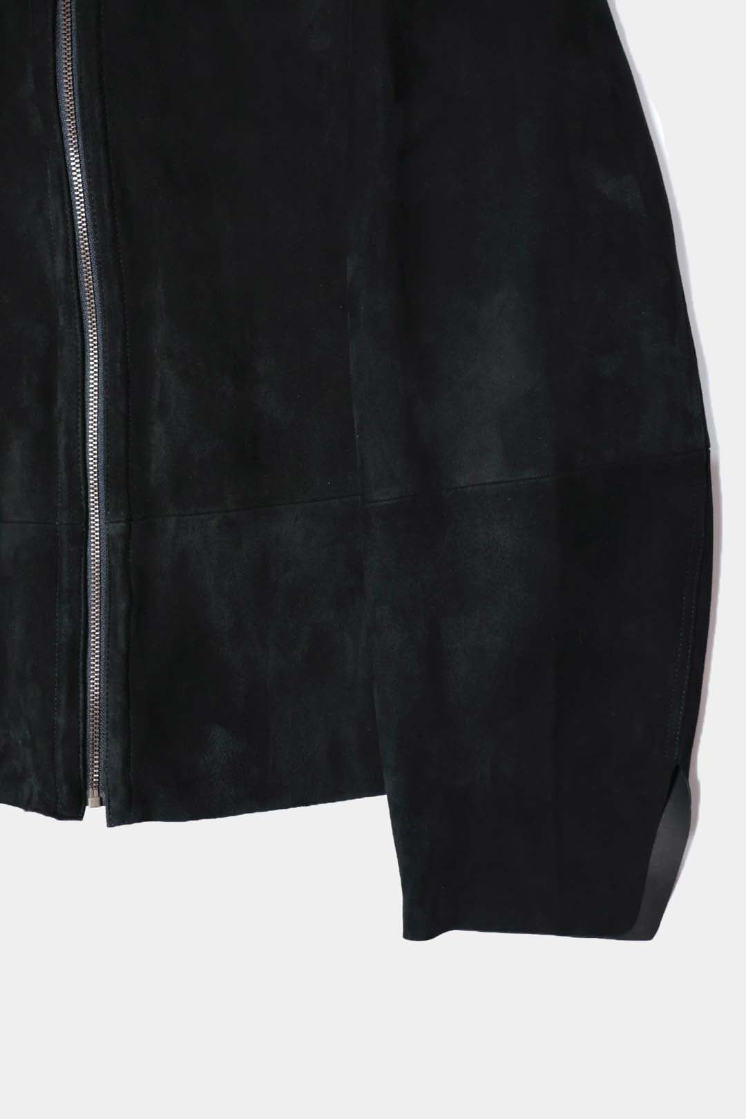 [barbell object] Leather jacket / black