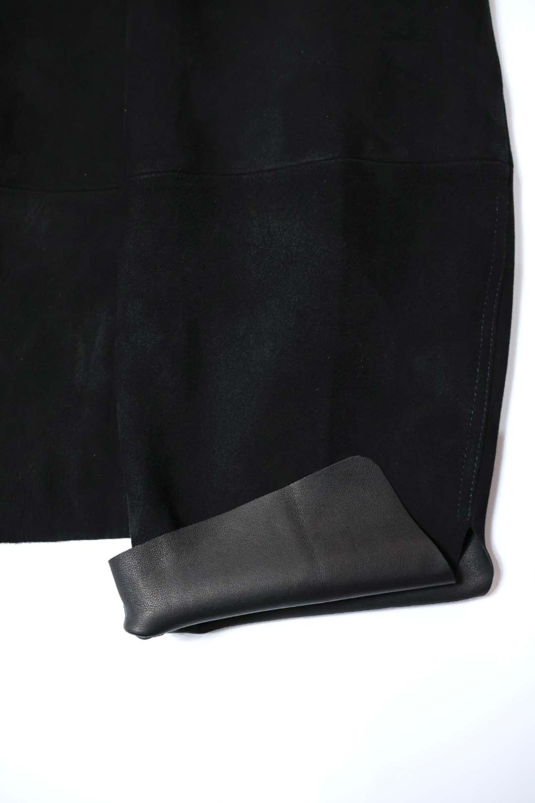 [barbell object] Leather jacket / black