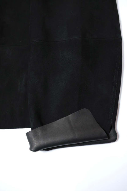 [barbell object] Leather jacket / black