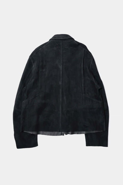 [barbell object] Leather jacket / black