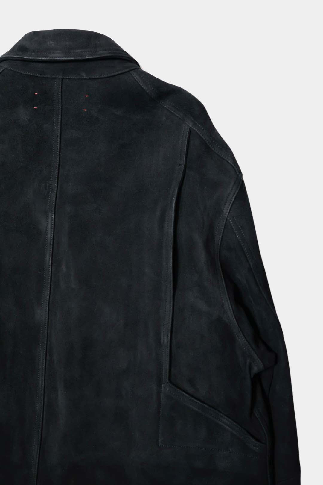 [barbell object] Leather jacket / black