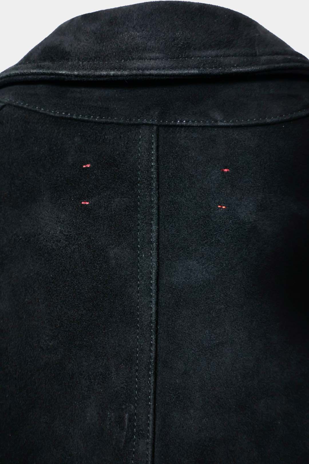 [barbell object] Leather jacket / black