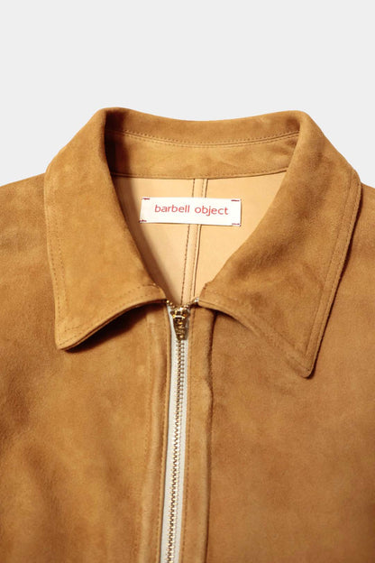 【barbell object】leather jkt / sand