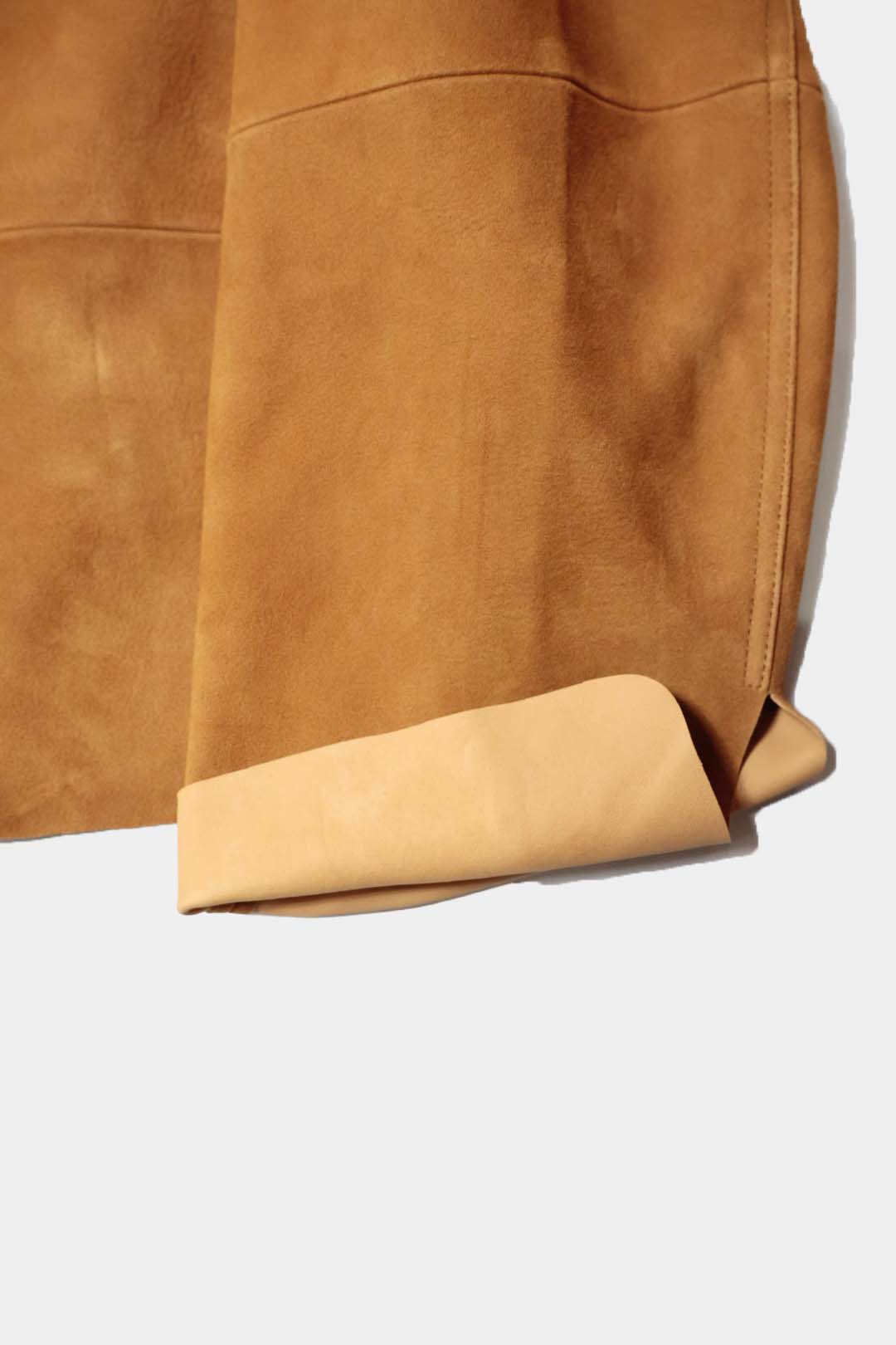 【barbell object】leather jkt / sand
