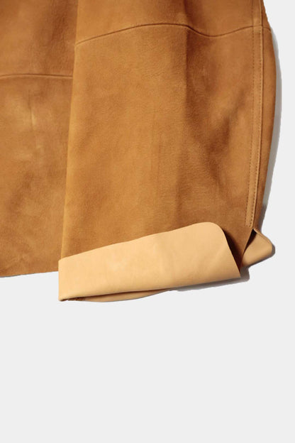 【barbell object】leather jkt / sand