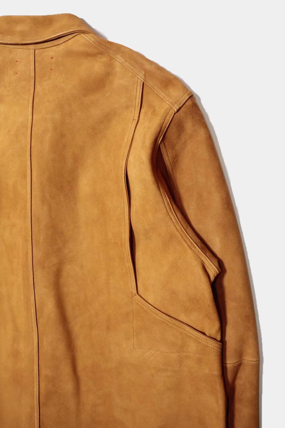 【barbell object】leather jkt / sand
