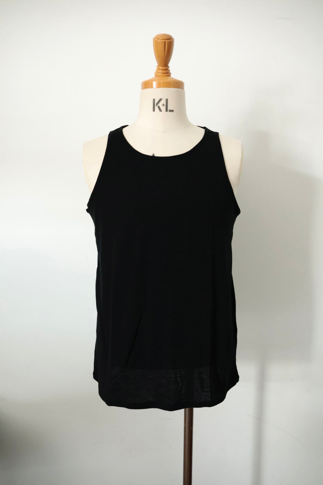 【KANEMASA PHIL.】18G Wool Pack Tank / BLACK
