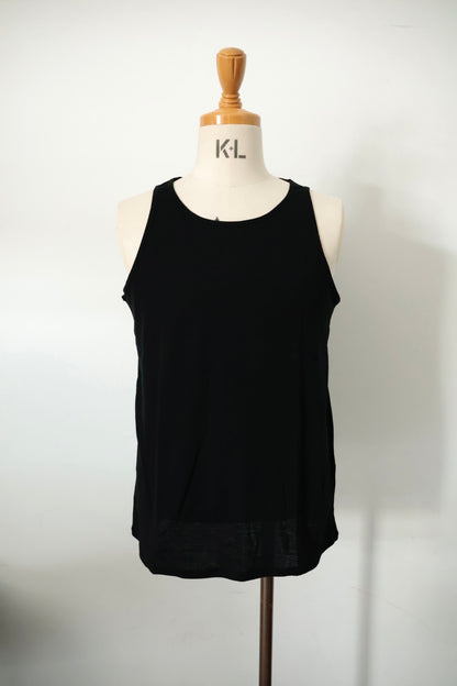 【KANEMASA PHIL.】18G Wool Pack Tank / BLACK