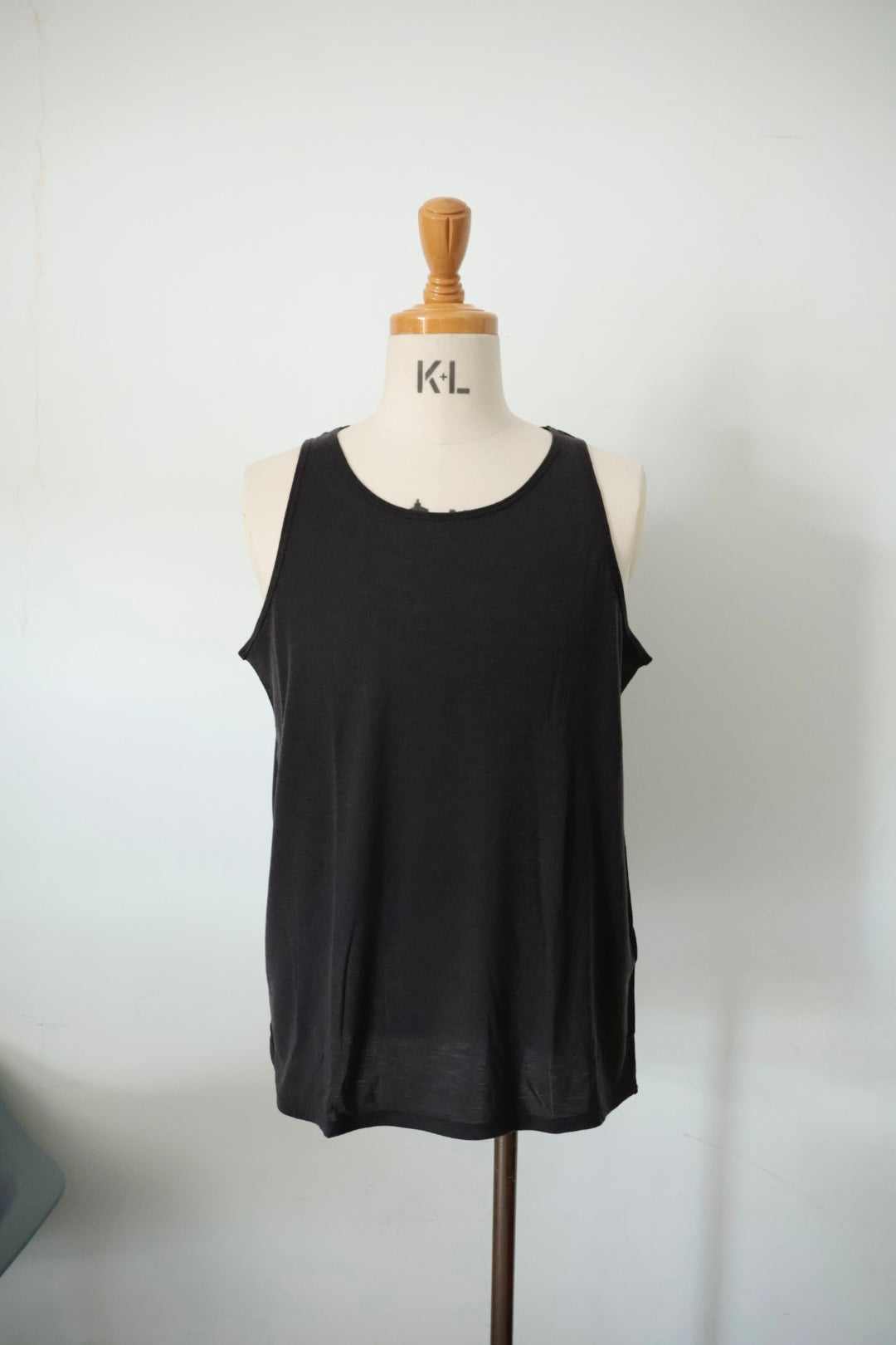 【KANEMASA PHIL.】18G Wool Pack Tank / CHARCOAL