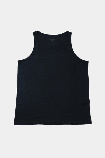 【KANEMASA PHIL.】18G Wool Pack Tank / BLACK