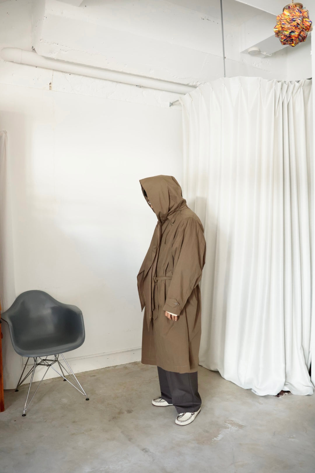 【i'm here:】HAOLI TRENCH COAT : / KHAKI