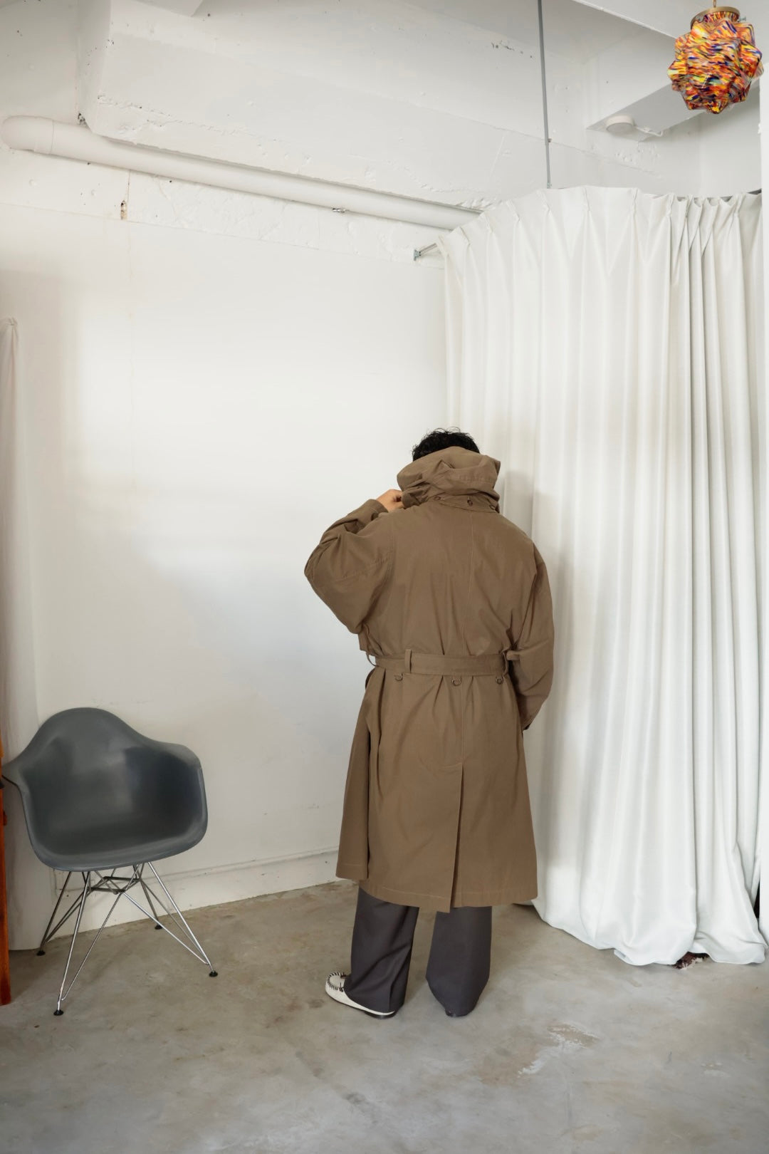 【i'm here:】HAOLI TRENCH COAT : / KHAKI