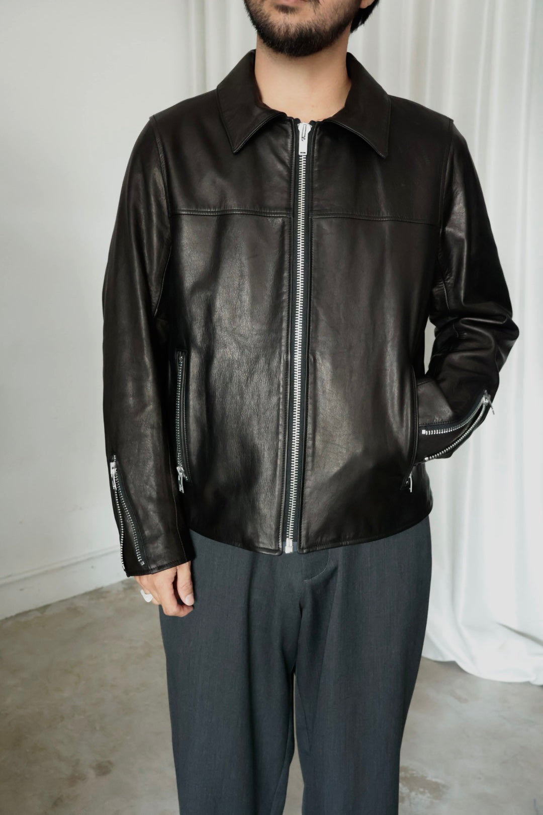 【A LEATHER】ROADSTER JACKET