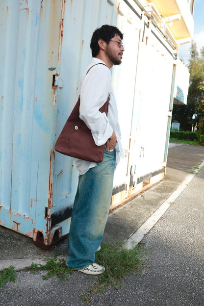 【Post Production】Hobo Bag / Horse Nubuck / Brown