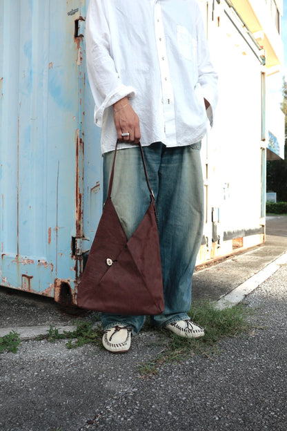 【Post Production】Hobo Bag / Horse Nubuck / Brown