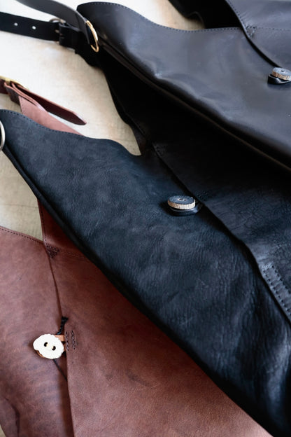 【Post Production】Hobo Bag / Horse Nubuck / Brown