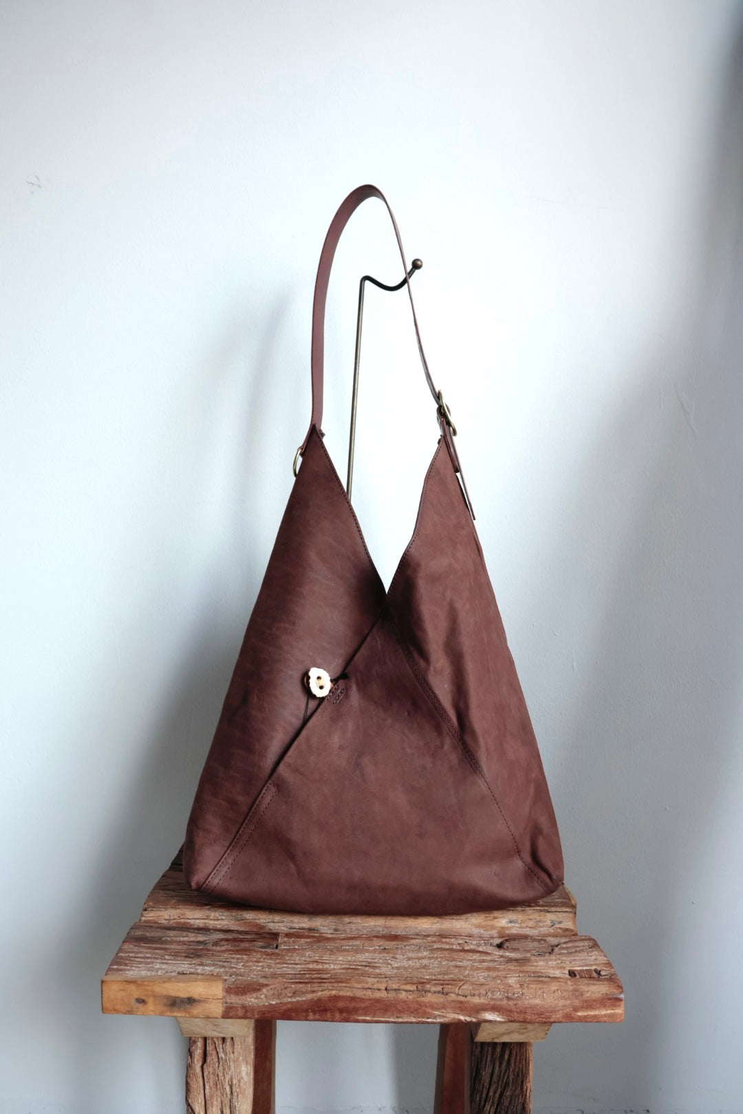 【Post Production】Hobo Bag / Horse Nubuck / Brown
